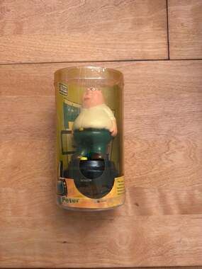 Vintage 2004 Family Guy Talking Peter Griffin Dashboard Motion Sensor Figure
